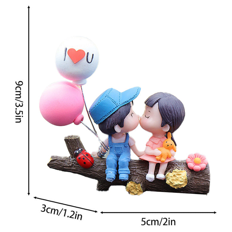 Couple Cute Ornament for Car, Cartoon Car Dashboard Decoration