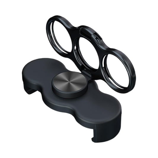 Double-Ring Three-Finger Back Clip Holder - 360° Rotating Mobile Grip