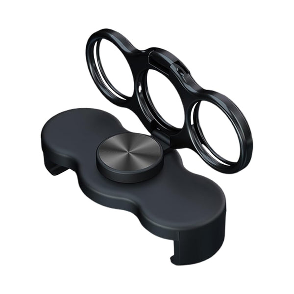 Double-Ring Three-Finger Back Clip Holder - 360° Rotating Mobile Grip