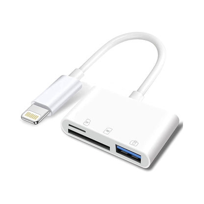 3 in 1 Card Reader USB Dongle for USB Flash Drive, Keyboard, Mouse, Hubs, MIDI, Micro SD TF Memory Card, Plug & Play