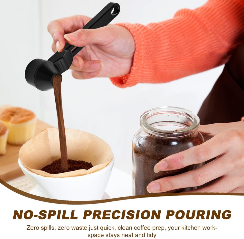 2-pcs Spill-Resistant Round Coffee Spoon Set