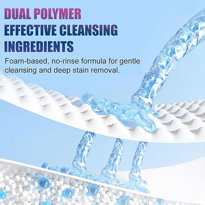 Shoe Cleaner Kit - 150ml Water-Free White Shoes Deep Stain Removal Foam with 360° Rotating Brush