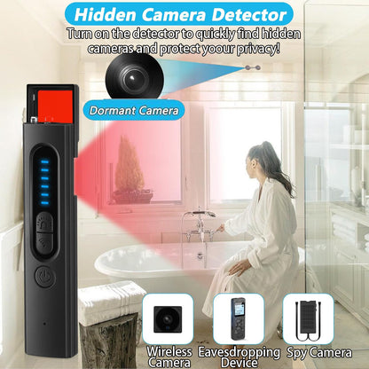 Hidden Camera Detector - 30h Working Time, 5 Levels Sensitivity