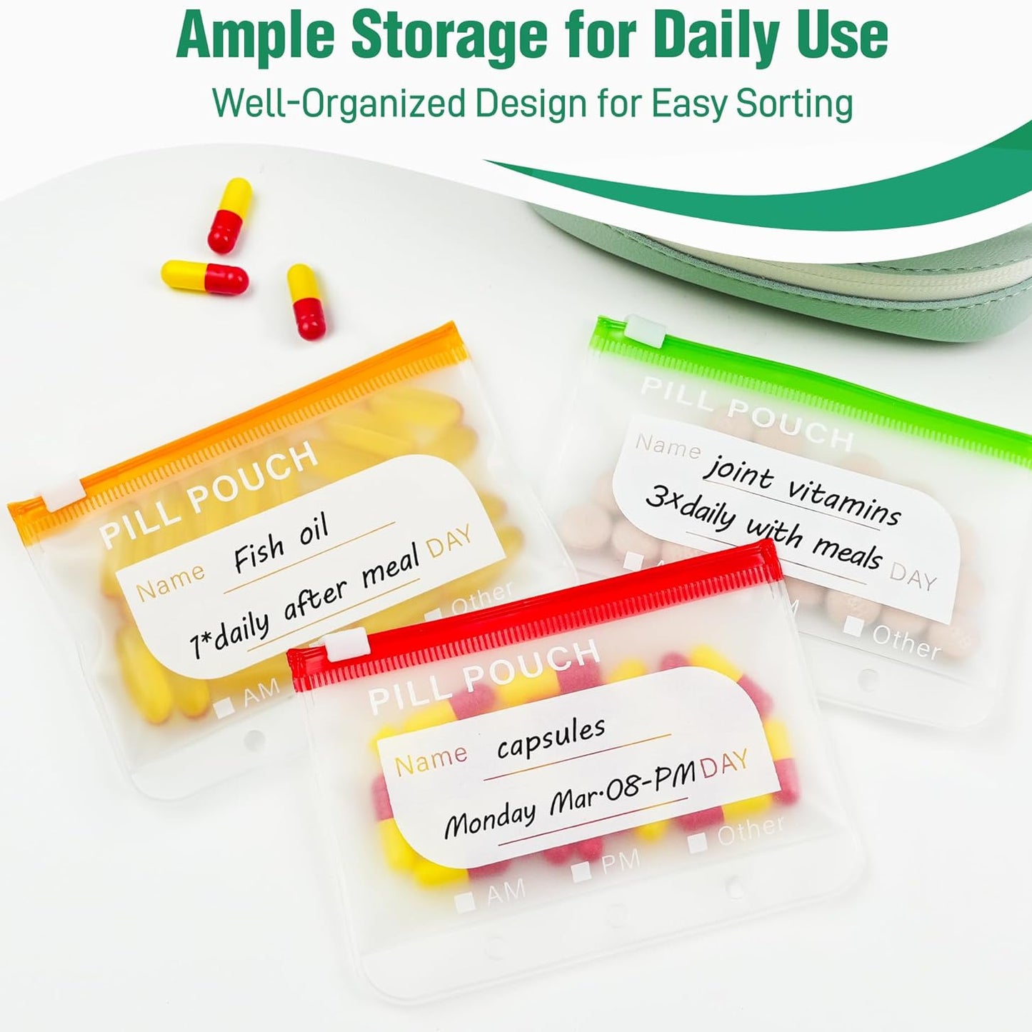 Waterproof Pill Pouch Set