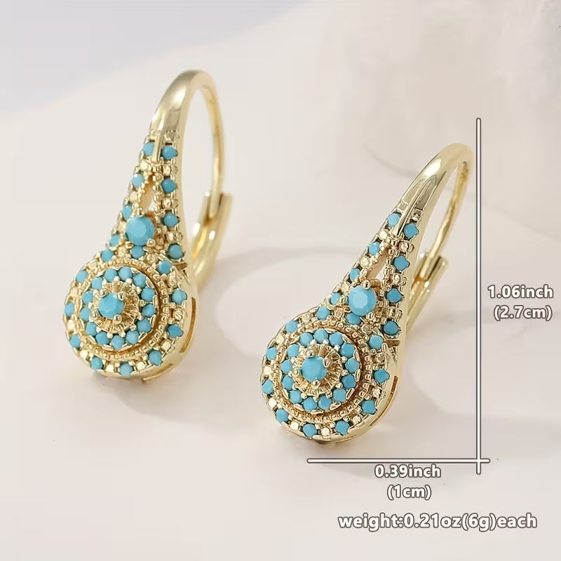Synthetic Turquoise Earrings