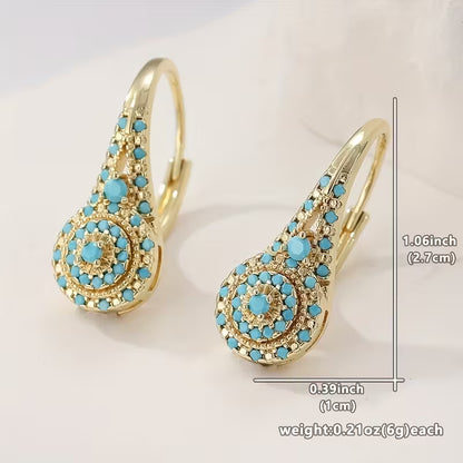 Synthetic Turquoise Earrings