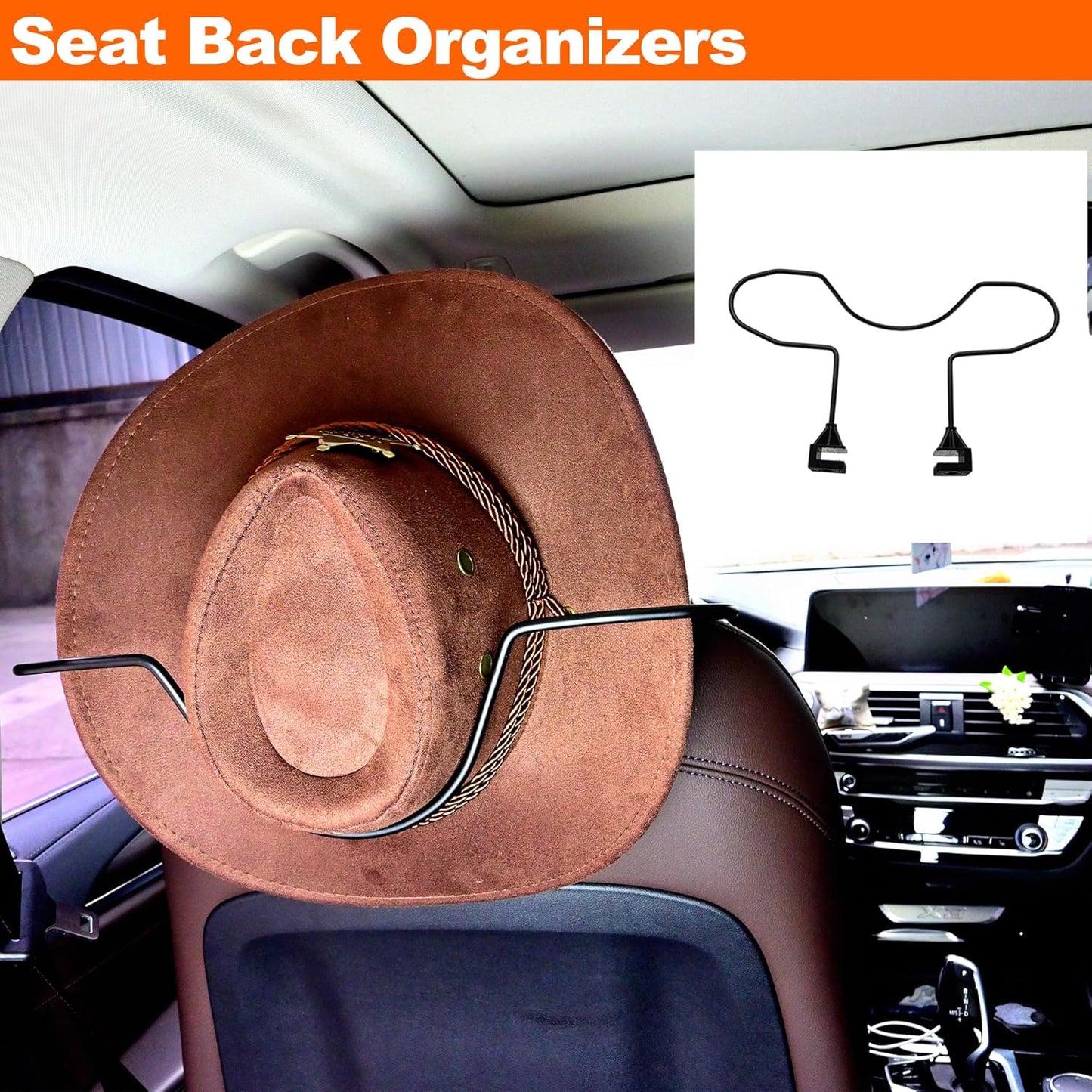 Cowboy Hat Holder Rack for Truck SUV Car(Keep Hat Shape)