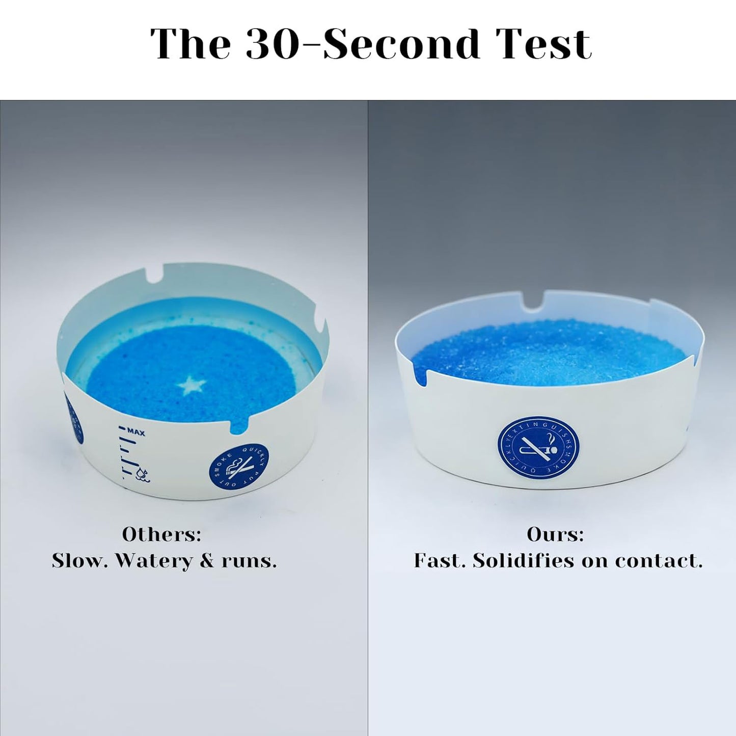 25Pcs Foam Paper Portable Disposable Thickened Smokeless Ashtrays