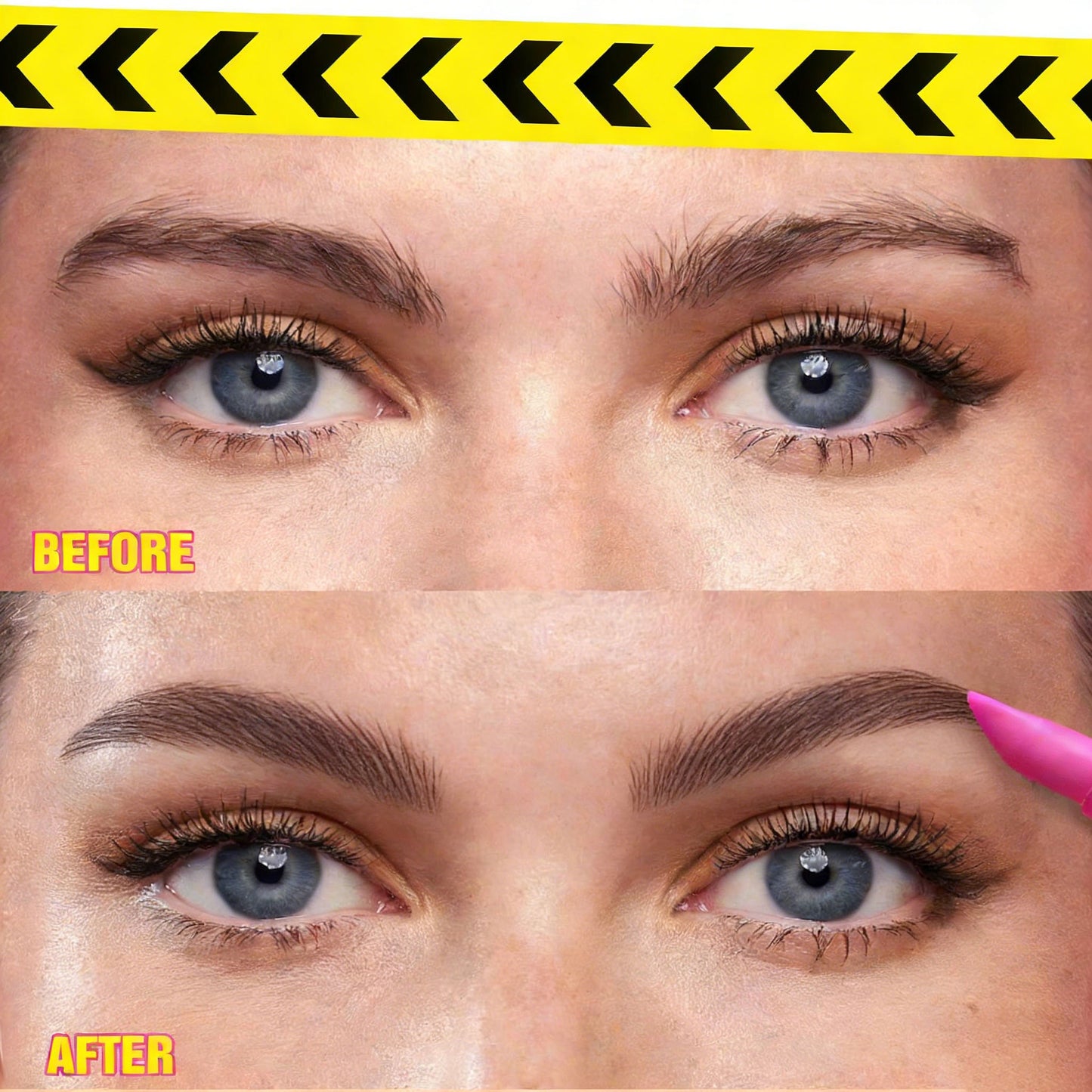 Brow Lamination Gel with 16HR Strong Hold & Built-In Styling Comb