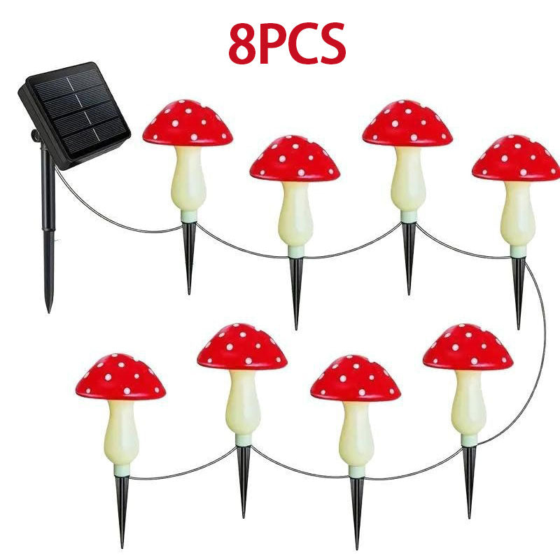 Outdoor Lamp Solar Mushroom Light up Garden Mushroom Lights