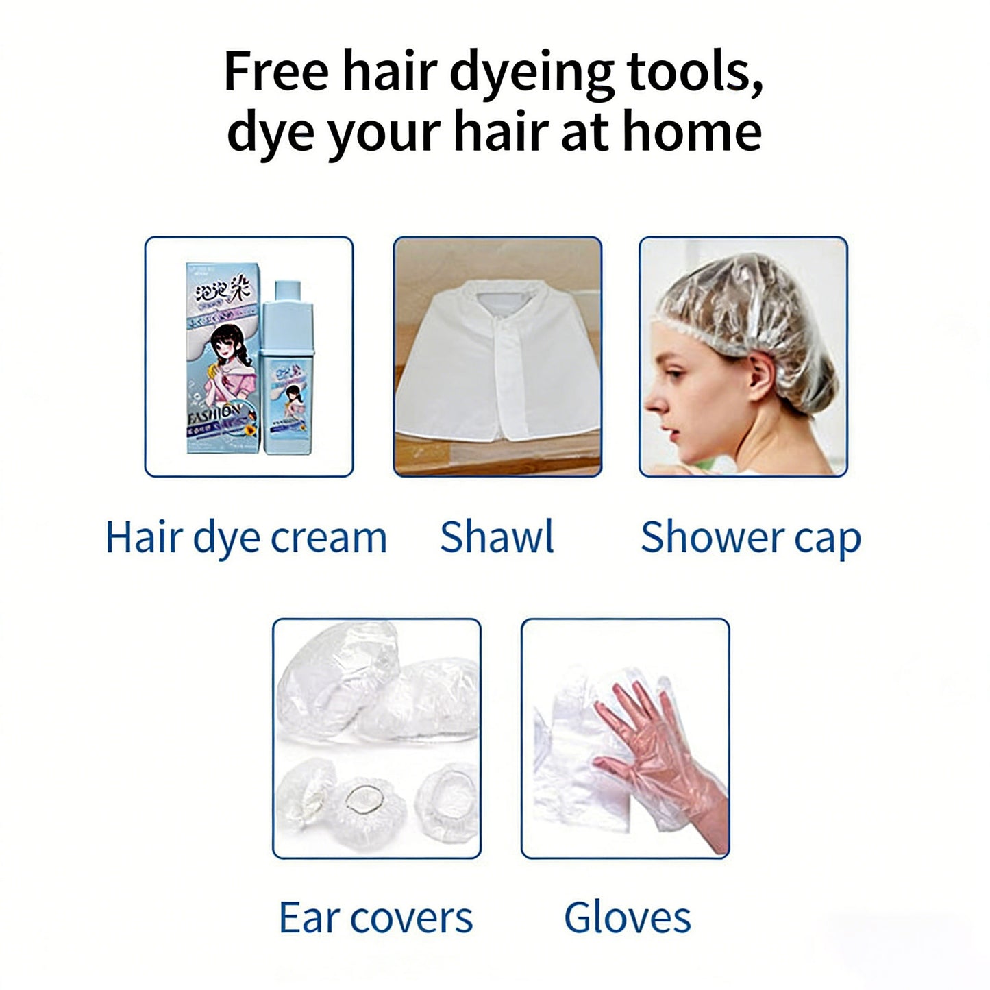Bubble Hair Color, Hair Color Dyeing Kit