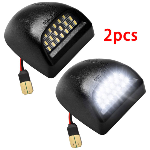 2pcs 6000K White LED License Plate Light