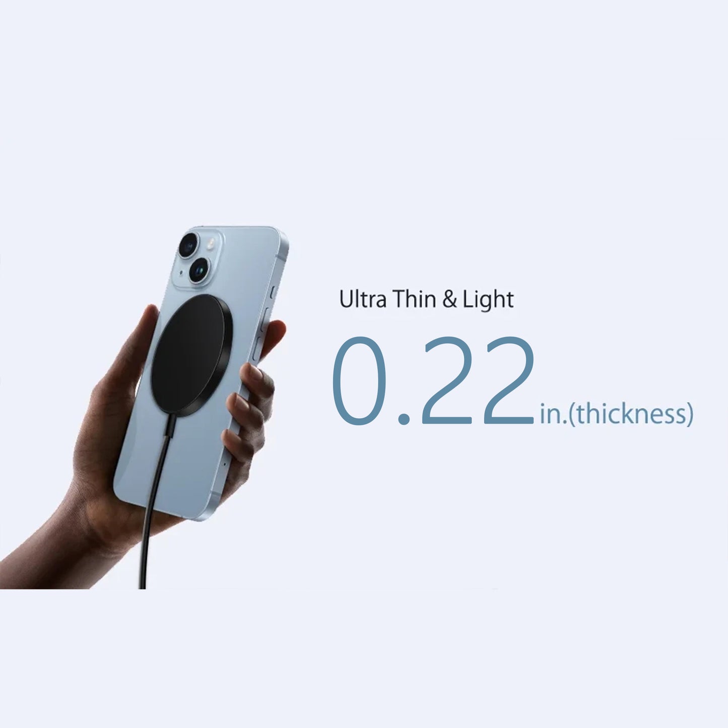 2-in-1 Magnetic Wireless Charger with USB-C & USB-A Ports for iPhone Fast Charging