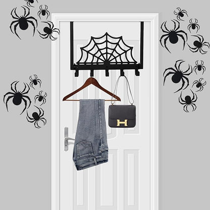 Halloween Gothic Spider Web Bathroom Decor Towel Rack