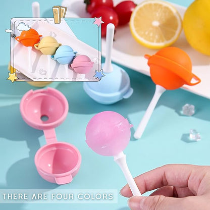 4PCS Silicone Lollipop Ice Cream Mold