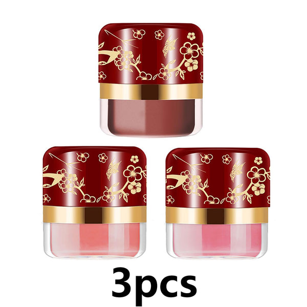3-Piece Lazy Blush Set, Soft & Fluffy Loose Powder Blush Puff for a Rosy Glow