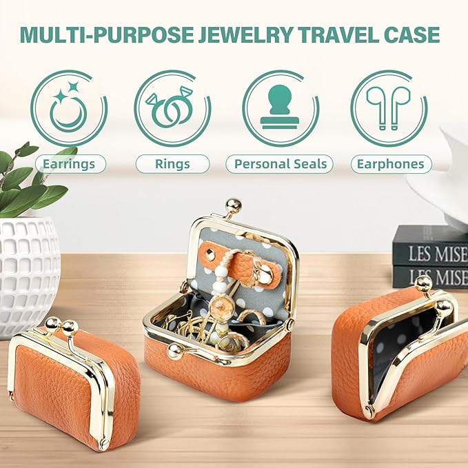 Genuine Leather Mini Jewelry Box