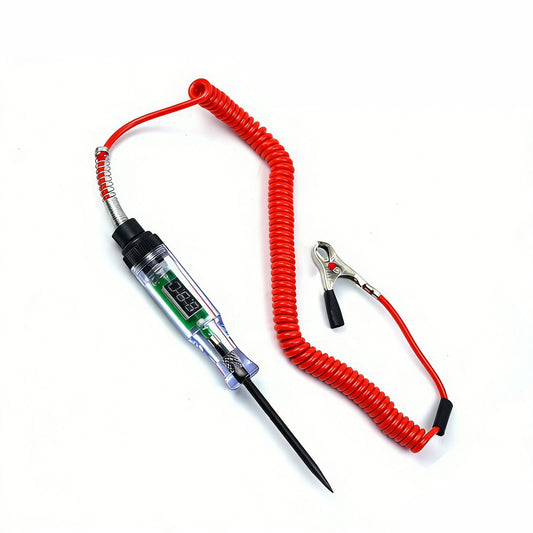 Automotive Test Light 3-120V LED Digital Display Circuit Tester with Voltage Display Dual Color Polarity Indicator Light and Probe
