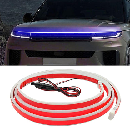 59 Inch Exterior Car LED Hood Light Strip, Flexible Waterproof Dynamic Scan Start Up Hoodbeam Lights