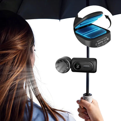 Portable Handheld Clip Fan, 3-in-1 Rechargeable 3000mAh Battery, 5 Speeds, 180° Adjustable Airflow