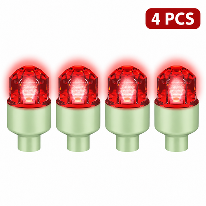 LED wheel light Waterproof Luminous Car Tire Valve Caps Vibration-Sensitive LED Tire Valve Cap-bicycle car motorcycle tire led