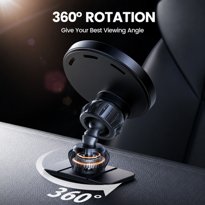 Car Charger Mount - 2-in-1 Vent Clip & Dashboard Adhesive, Wireless iPhone Charger