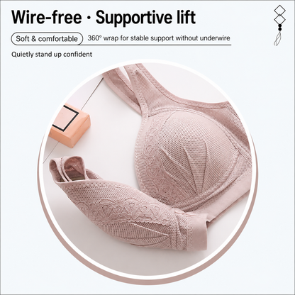 Front-Clasp, Breathable, Skin-Friendly Cotton Bra
