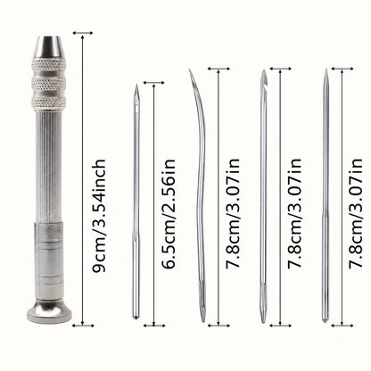5Pcs Interchangeable Sewing Needle Set - Multifunctional Shoe Repair and DIY