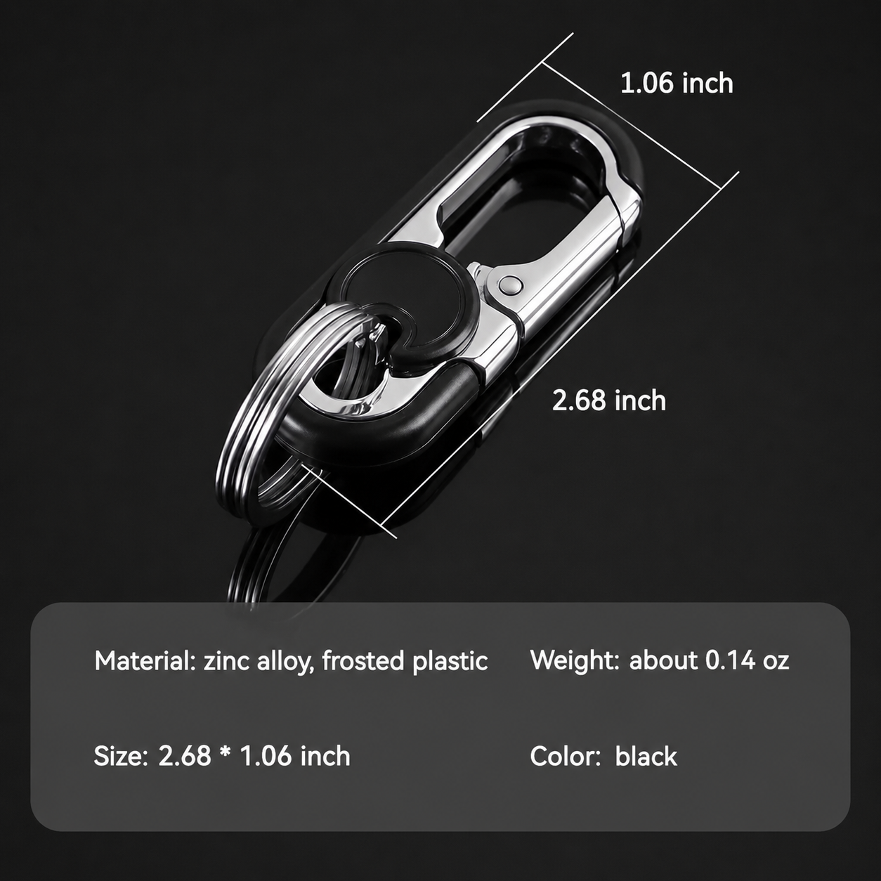 3PCS Bottle Opener Keychain for Men&Women - Multifunctional Stainless Steel Car Key Ring
