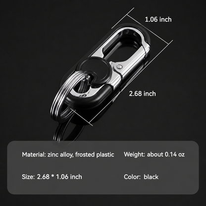 3PCS Bottle Opener Keychain for Men&Women - Multifunctional Stainless Steel Car Key Ring