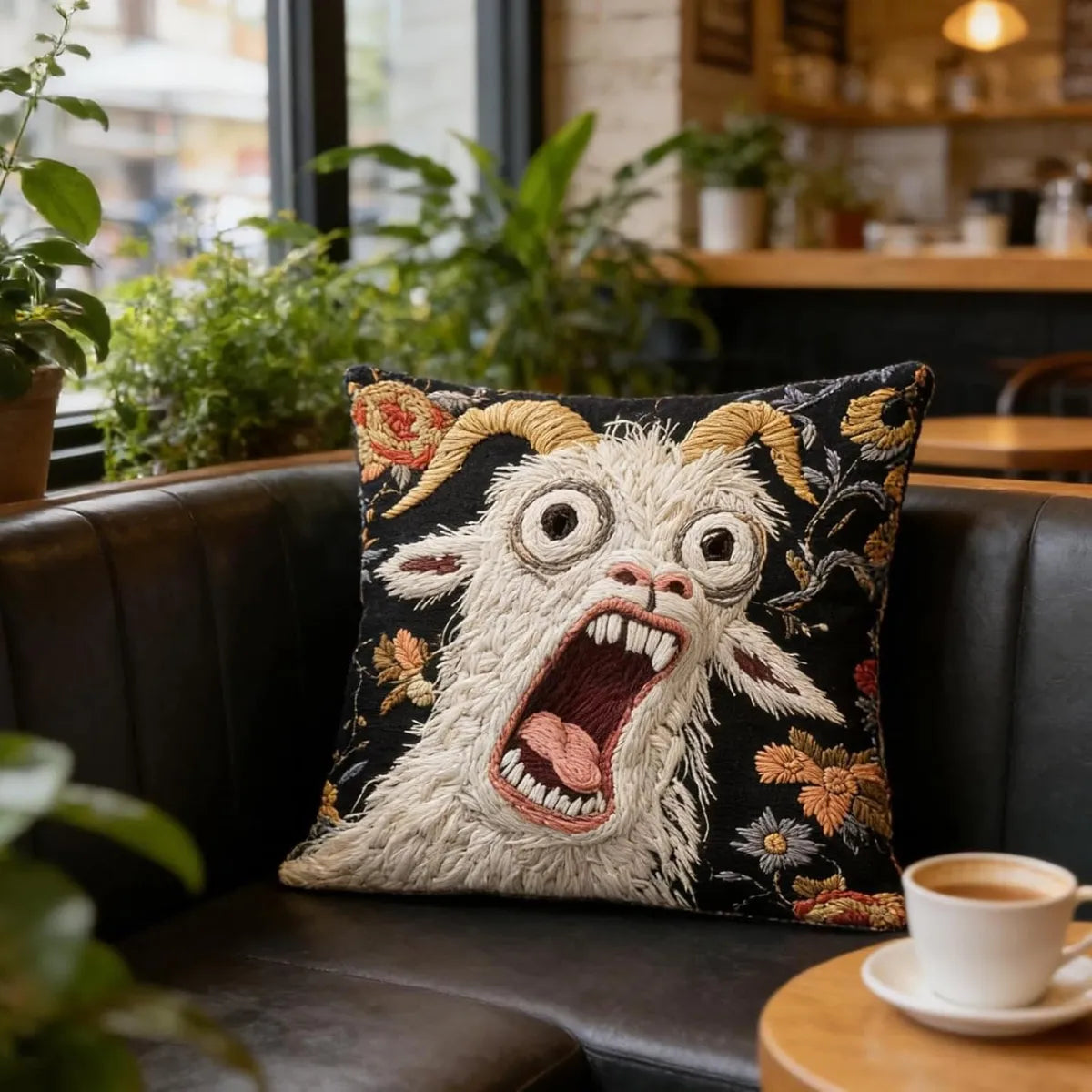 Printed Donkey Pillow Cover, 18-Inch Decorative Sofa Pillowcase, Cute Animal Design Cover for Bedroom
