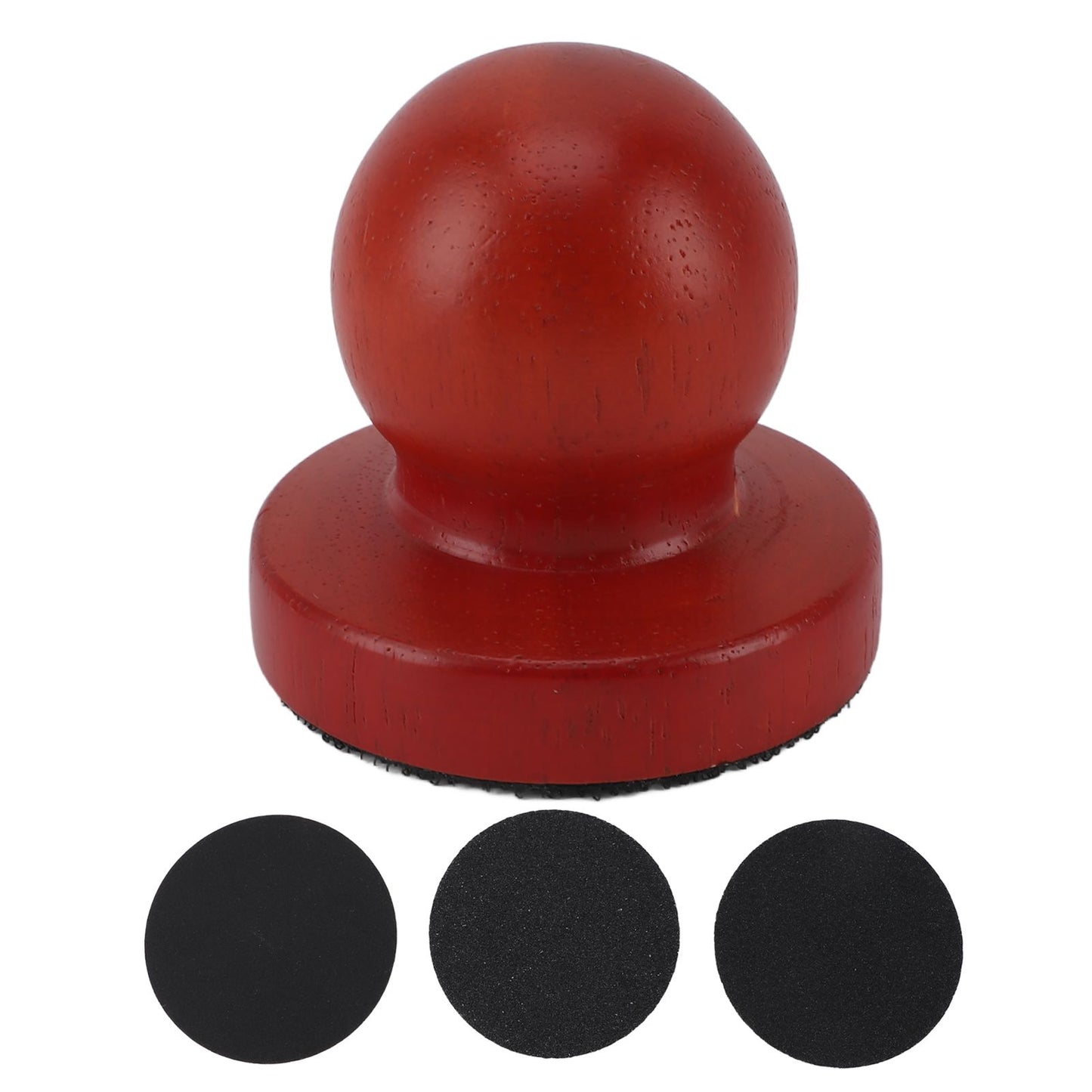 Dog Nail File Scratch Board – Painless Wooden Round Nail Trimming Pad with 3 Replaceable Sandpapers