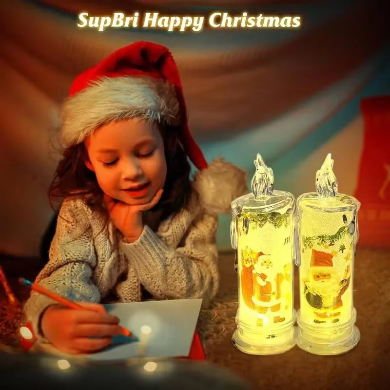 Flameless LED Christmas Candle Lights - An Elegant & Safe Holiday Decor