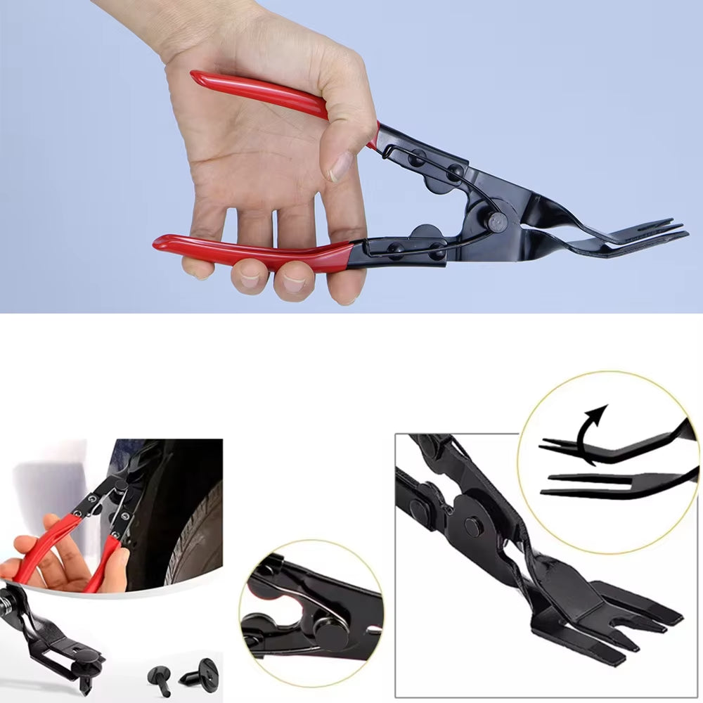 2PCS Trim Clip Removal Pliers Set for Door Panel, Dash, Headlight Repair & Installation