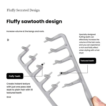 Fluffy Textured Styling Wide-Tooth Comb for Fluffy Hair Roots