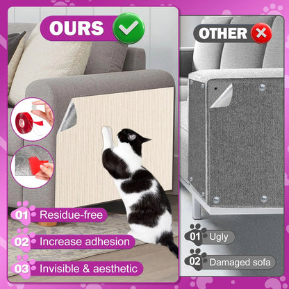 Cat Wall Scratcher Mat with Super Strong Nano Tape