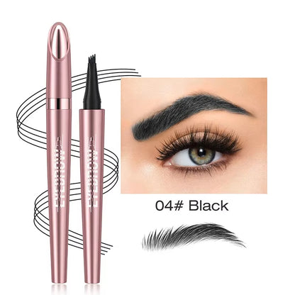 3pcs Waterproof Microblading Eyebrow Pencil Set- 4 Tips for Realistic Hair Strokes