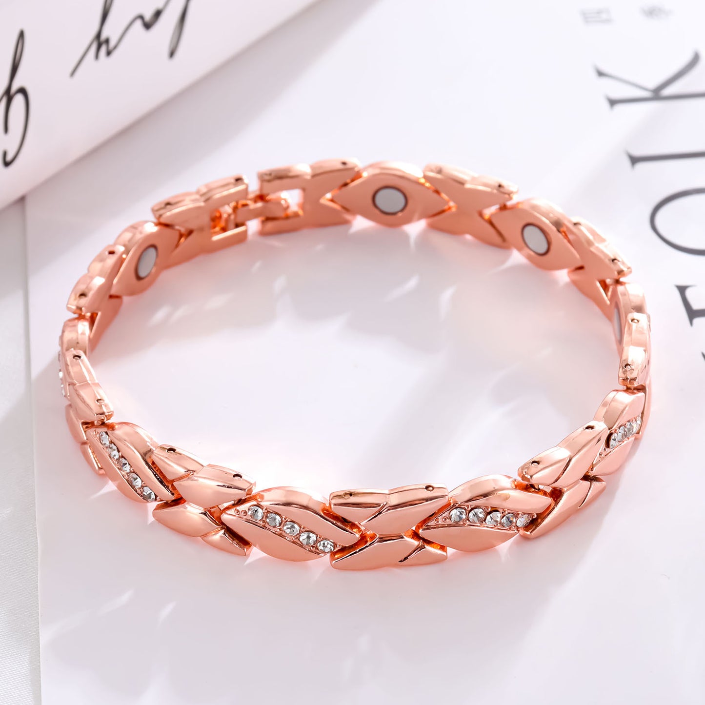 Pure Copper Bracelets for Women,Ultra Magnetic Bracelets