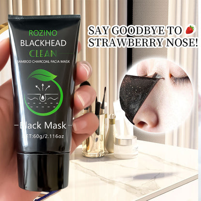 Bamboo Charcoal Blackhead Remover Mask - Peel Off Face Mask for Face & Nose, Deep Cleansing Pore Treatment for Blackheads
