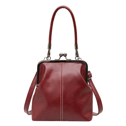 2026 Retro Style Crossbody Bag, Vintage Small Kisslock Frame Bag