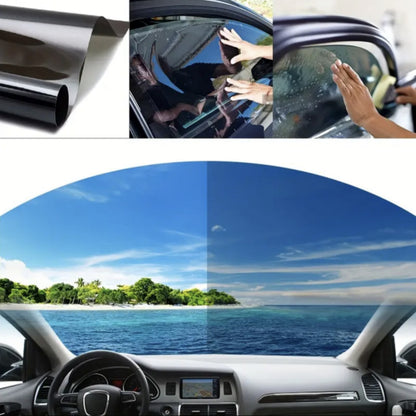 Window Tint Film for Cars, 5% 20% 35% 50% VLT Car Window Tint Roll, Heat & UV Block Window Sunshade Film