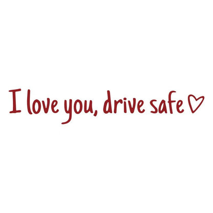 I Love You Drive Safe Vinyl Car Rearview Mirror Stickers 4 PCS