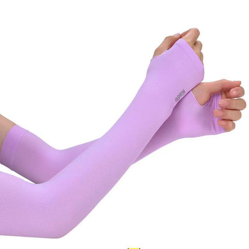 Sun Protection Cooling Arm Sleeves with Thumb Holes