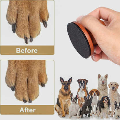 Portable Dog Nail Scratch Board, Solid Wood Pet Nail File with 6 PCS Sandpaper