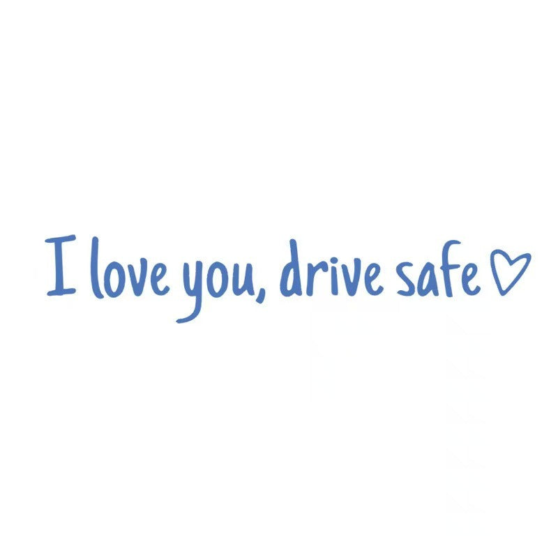 I Love You Drive Safe Vinyl Car Rearview Mirror Stickers 4 PCS
