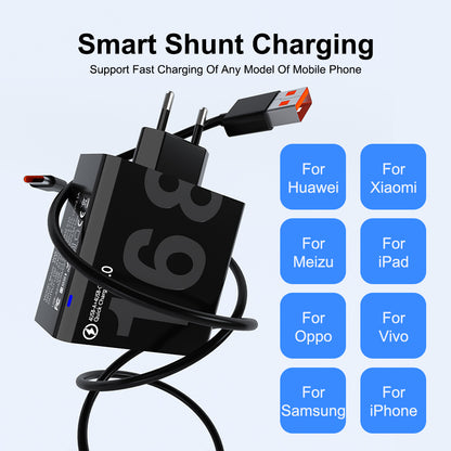 8-Port USB Fast Charging Hub | 4 USB-C + 4 USB-A | Fast Efficient Multiple Device Charger