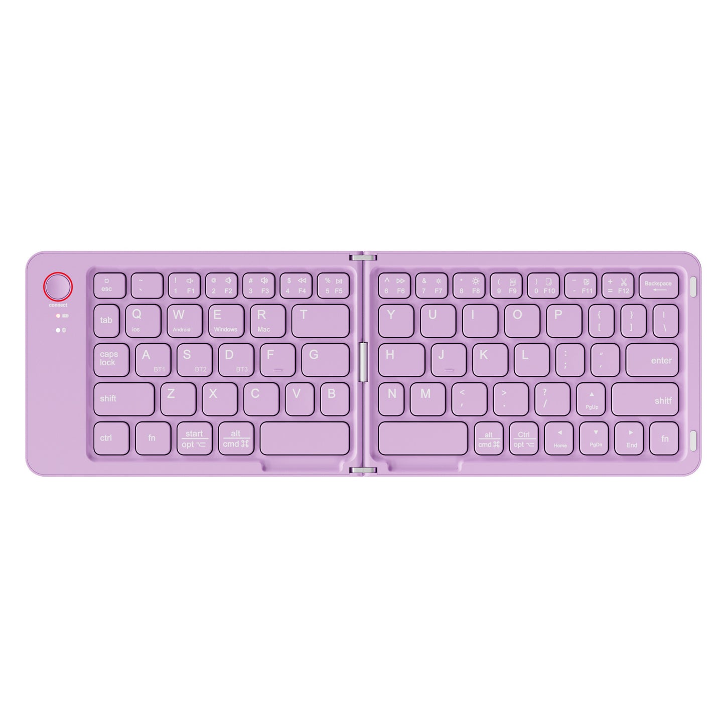 Portable Wireless Mini Foldable Bluetooth Keyboard , Ultra-Slim Aluminum Travel Folding Keyboards