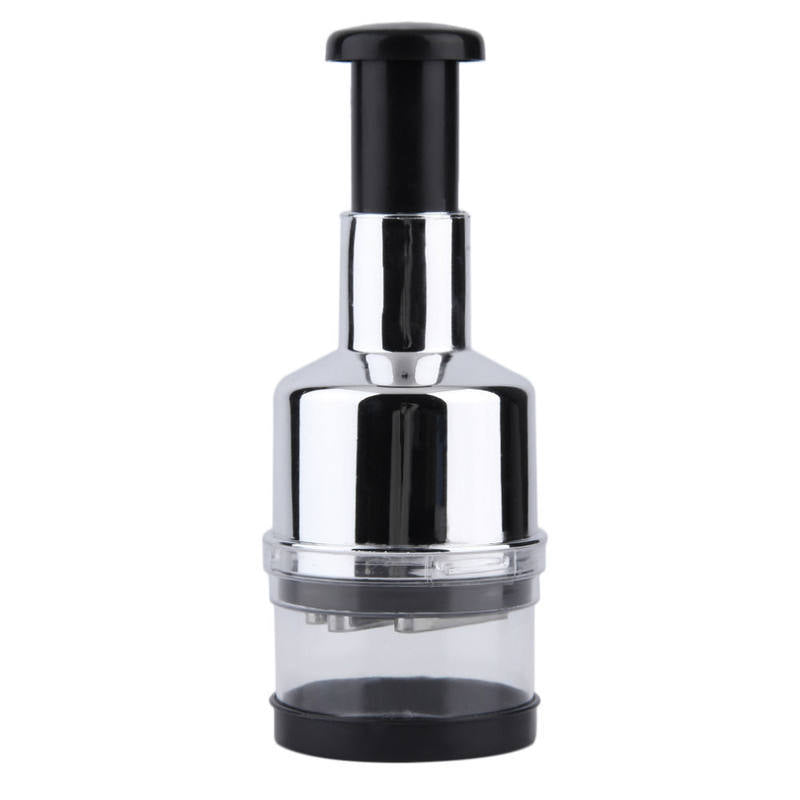 Multi-Functional Stainless Steel Manual Chopper & Masher – Handheld Food Dicer/Crusher