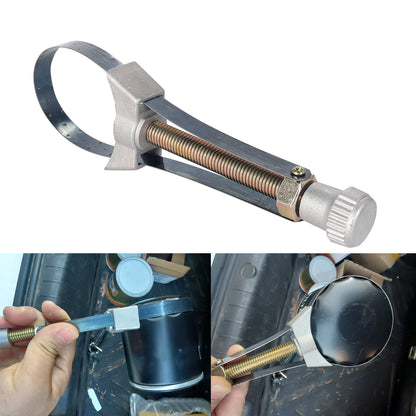 Oil Filter Strap Wrench: Adjustable Range 60-110mm & 90-150mm