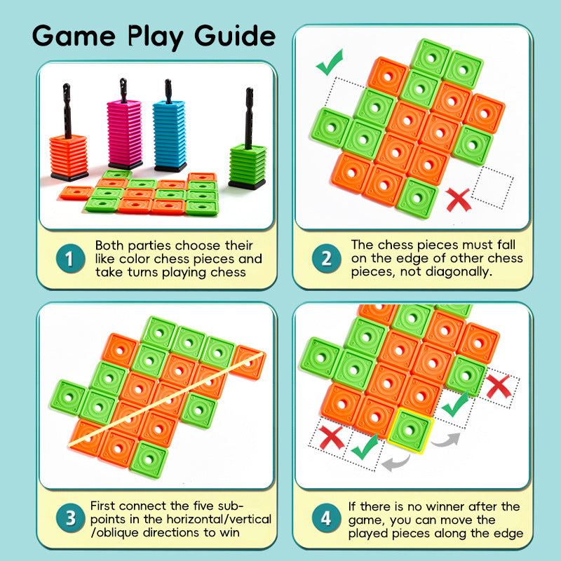 Portable puzzle Gomoku game, outdoor tabletop game